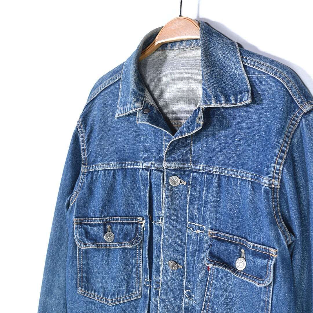 50s リーバイス 507XX セカンド 両面タブ 革パッチ最終期? コの 50s リーバイス 507XX セカンド 両面タブ 革パッチ最終期? コの