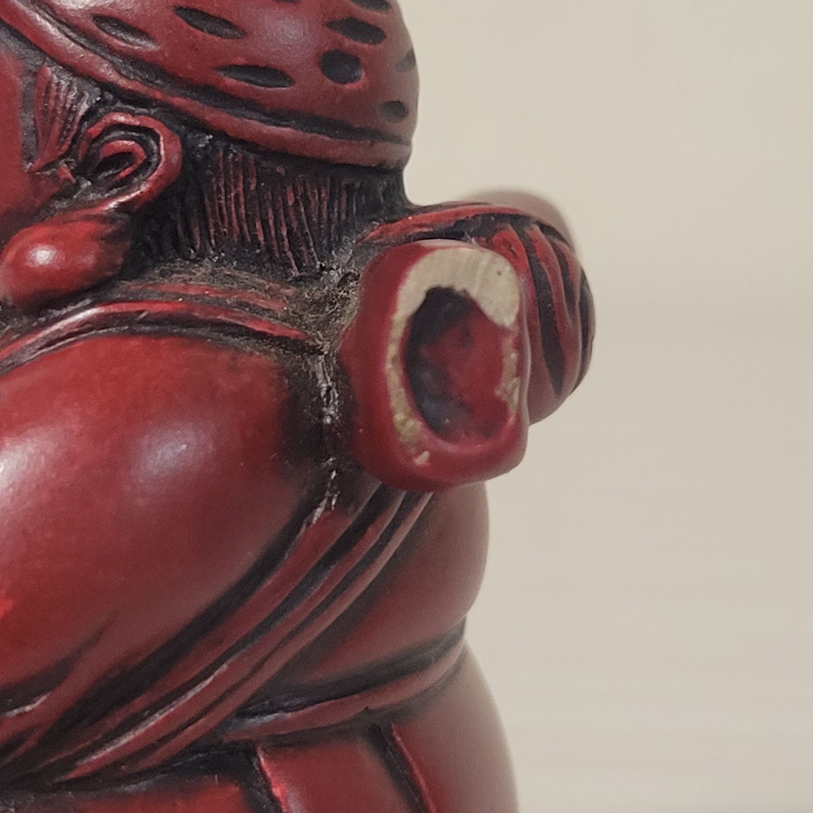 七福神 恵比寿像 赤色 樹脂製 置物 鯛を抱える縁起物 B48 - メルカリ