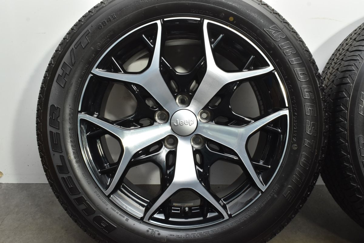 24時間以内発送。 製 新車外し品 ジープ コマンダー 純正 18in 7.5J 40 PCD110 ブリヂストン デューラーH|T 684II 235|55R18 品番 68568891AA 廃盤モデル