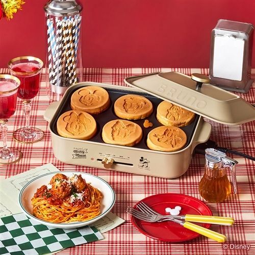 BRUNO ホットプレート BOE021 ドナルドダック たこ焼きプレート付き
