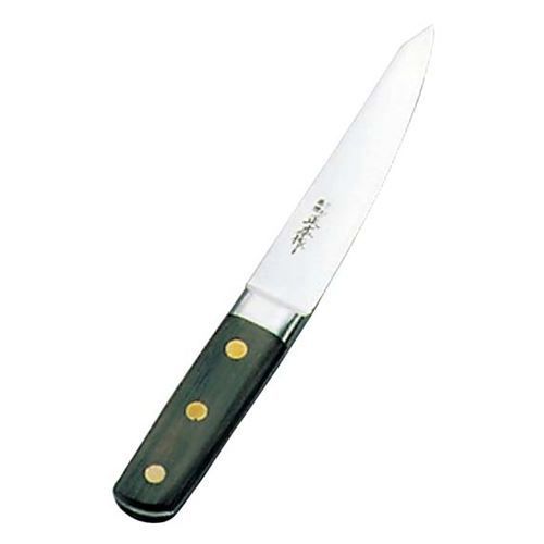 正広作 日本鋼 ツバ付 骨スキ 丸型 15cm |業務用| |送料別