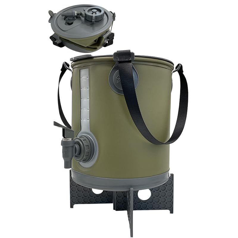 FUTUREFOX ウォータージャグ 10L 折りたたみ ジャグ キャンプ アウトドア (オリーブ) 1