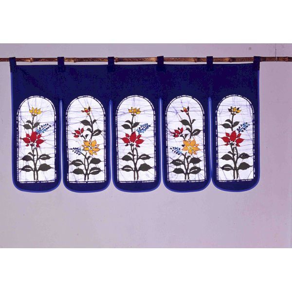 【新品・7営業日以内発送】K12146-2 ろうけつ染めのれん 150・90・45cm 90サイズ K121462【沖縄離島販売不可】