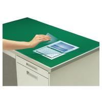 デスクマット軟質Ｗ 非転写 グリーン 透明 下敷き付 １２００×７００デスク用 マ-427NG コクヨ