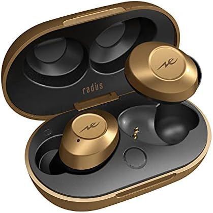 ラディウス radius HP-T200BT ノイズキャンセリング搭載 完全ワイヤレスイヤホン Bluetooth対応 フルワイヤレス ANC 外音取り込み 左右分離型 AAC 長時間再生 軽量 小さい コンパクト IPX5 防水 イ