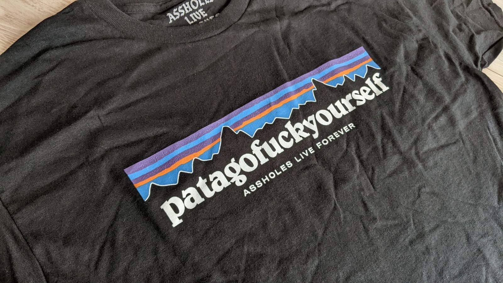 PATAGOFUCKYOURSELF Black T-Shirt