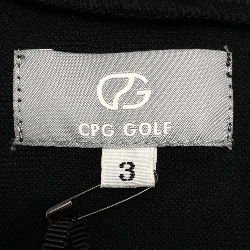 CPG 長袖ハイネックシャツ 黒 ロゴ地模様 斜めストライプ調 立体ロゴ レディース 3 L ゴルフウェア 2025年モデル CPG WWW_NOITHATQUANGTHANH_NET