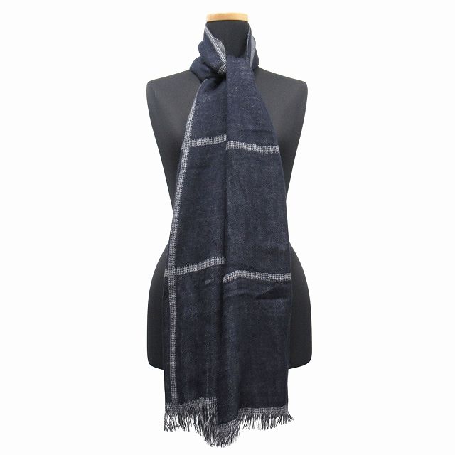 アリアンナ ARIANNA カシミヤ シルク フリンジ 大判 ストール ショール