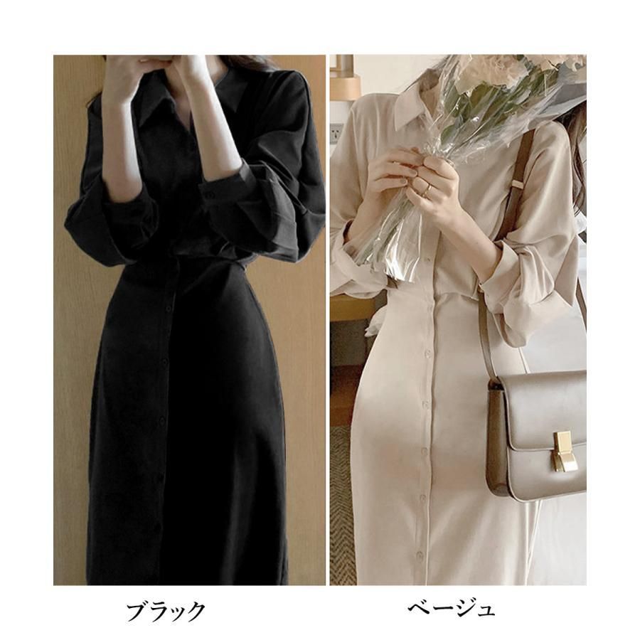 きれいめシャツワンピース