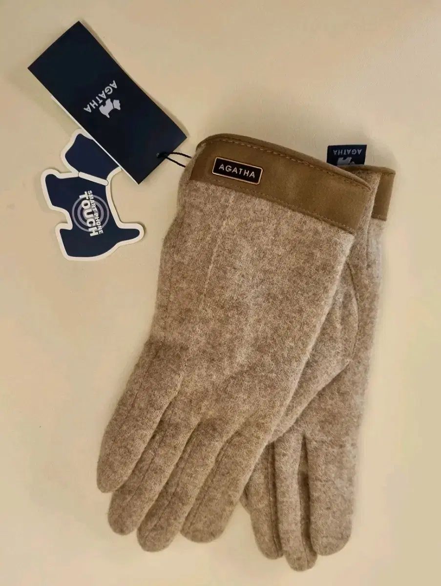 AGATHA(アガタ) レディース ウール 手袋 ブラウン