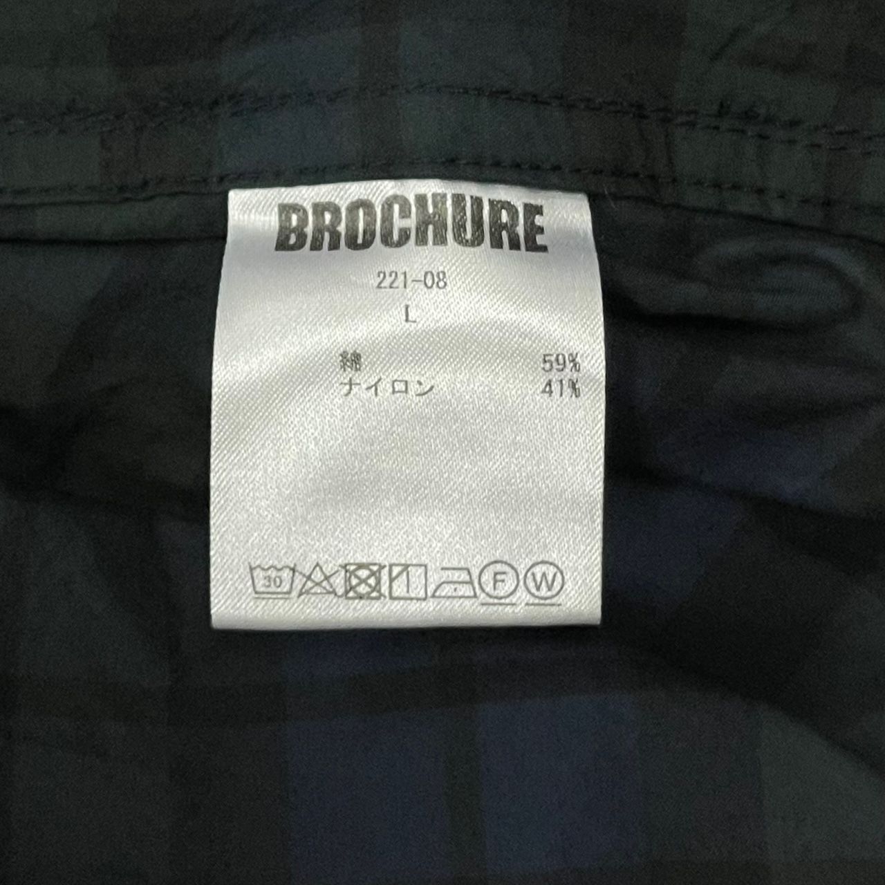 定価22000円 BROCHURE GENERALLY SHIRTS ジェネラリーシャツ チェック