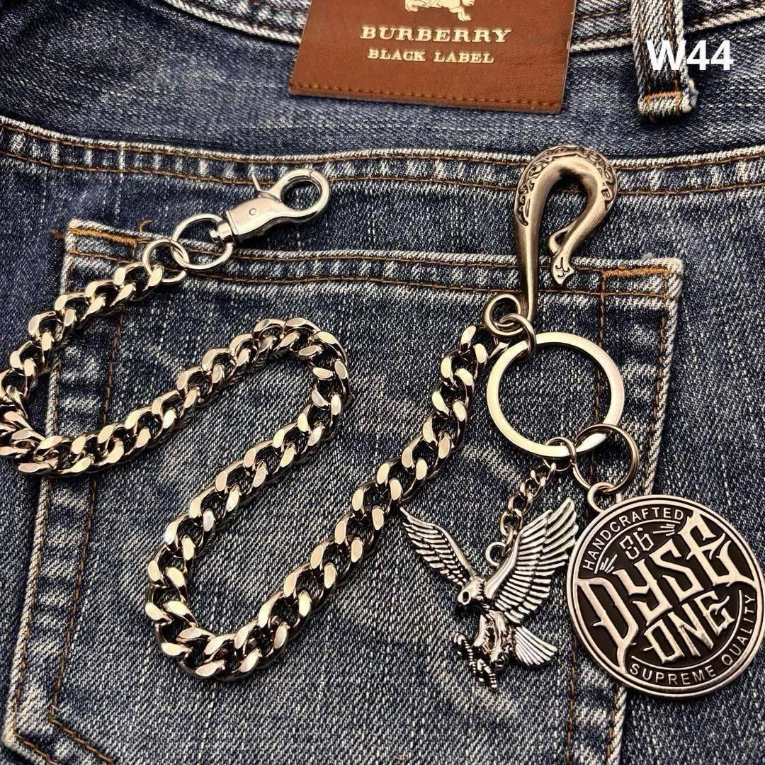 アメカジ　ヴィンテージウォレットチェーン カラビナ アメカジ ウォレットチェーン ストリート ヴィンテージ W44