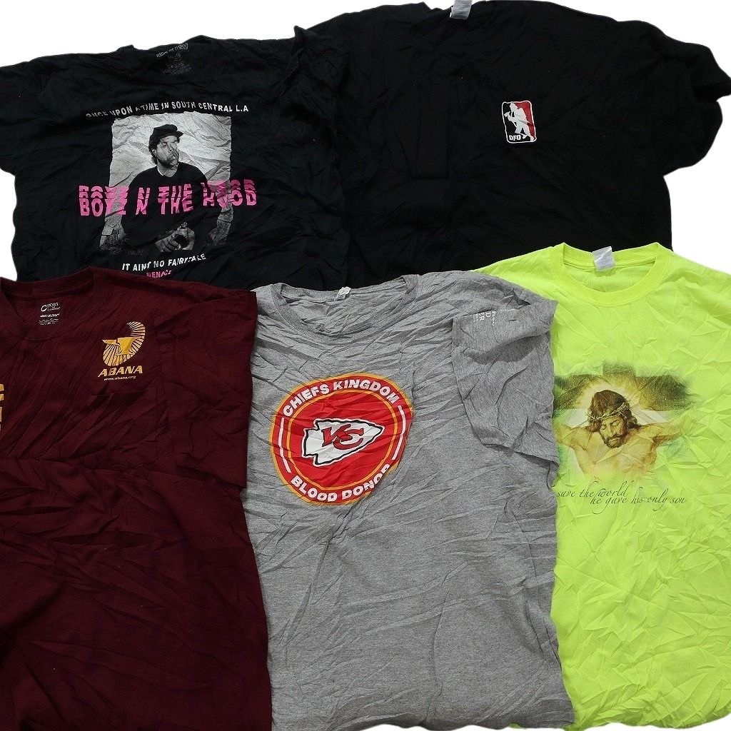 NFL チーフス　古着　まとめ売り 古着卸 まとめ売り カラーmix プリント 半袖Tシャツ 20枚セット