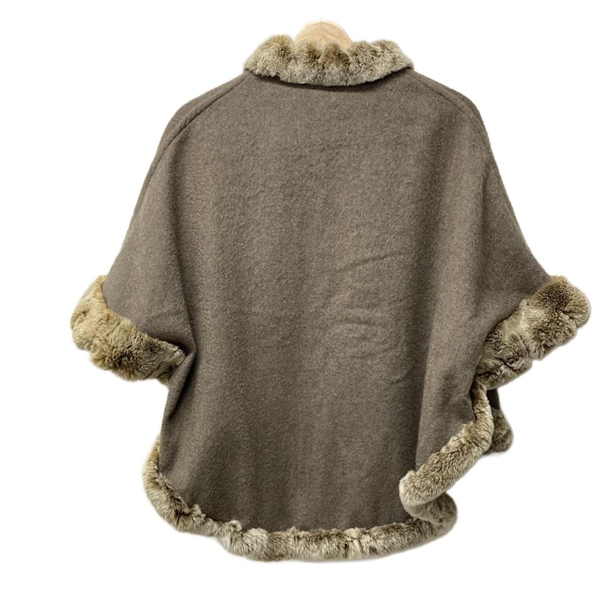 LANVIN COLLECTION ランバン ポンチョ レディース - グレーベージュ カシミヤ 冬