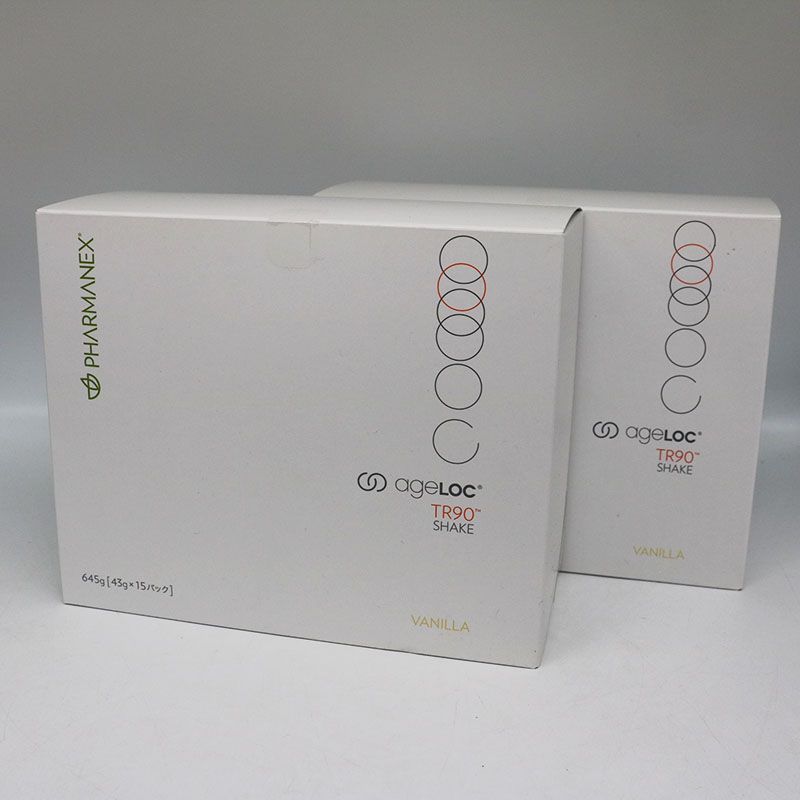 ニュースキン genLOC TR90 シェイク(バニラ) 15パック入り 2箱 ニュースキン ageLOC TR90 シェイク バニラ味 15パック 2箱セット 期限