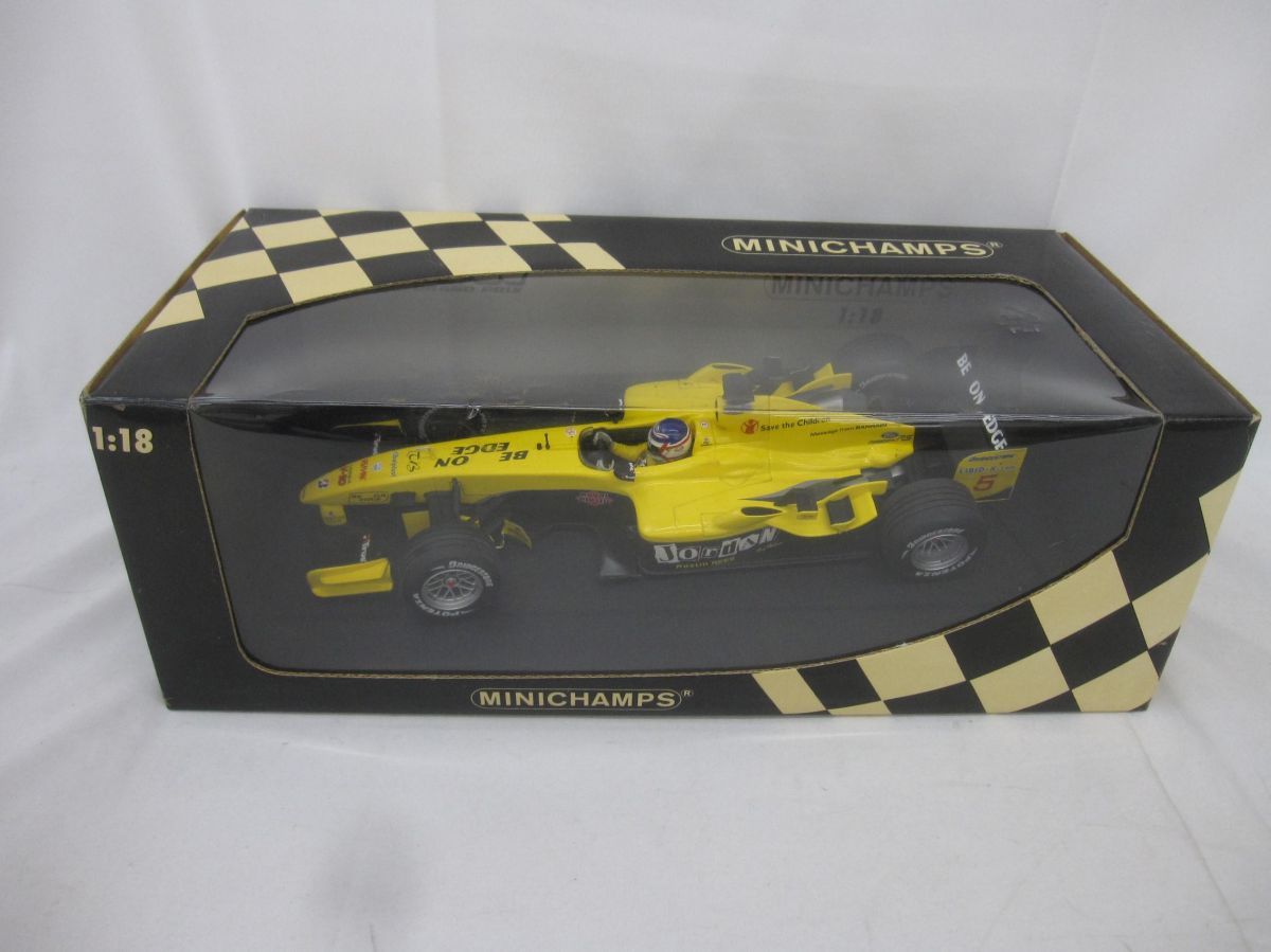 中古品 ミニカー ミニチャンプス 1/18 JORDAN FORD EJ14 N