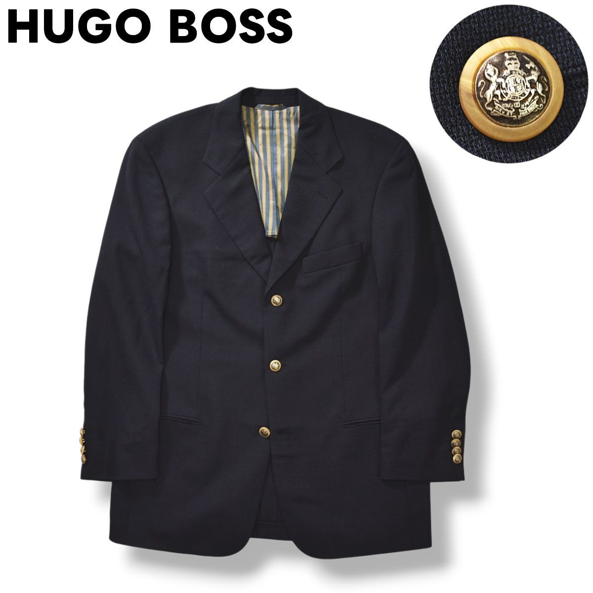 上品】 ドイツ製 ヒューゴボス HUGO BOSS 3B シングル 上品】 ドイツ製 ヒューゴボス HUGO BOSS 3B シングル