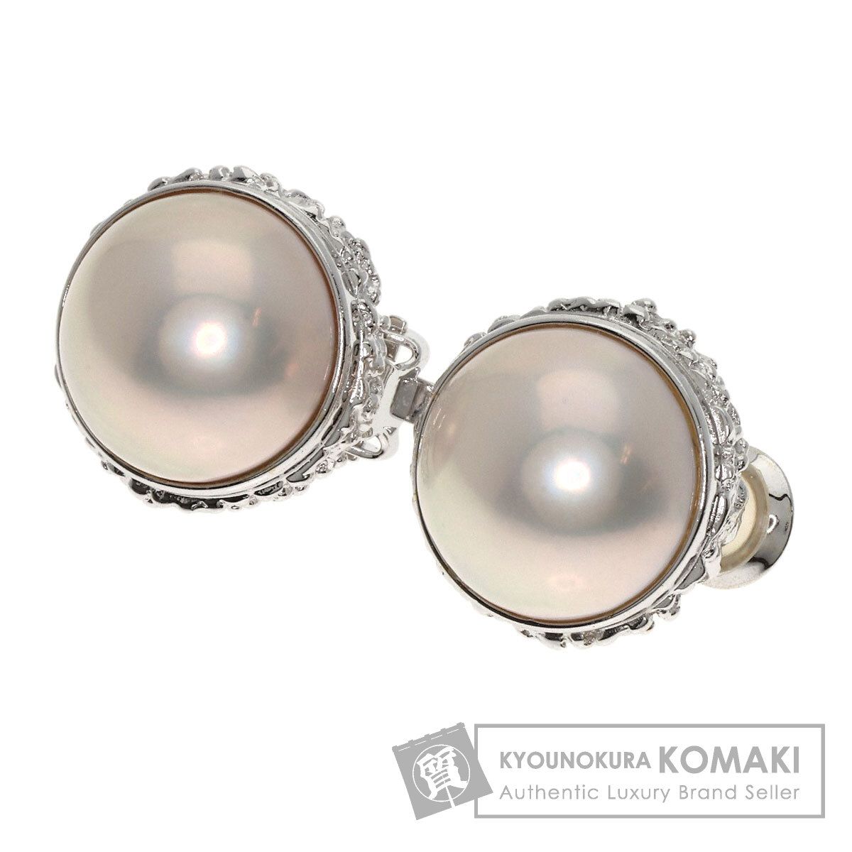 TASAKI タサキ マベパール 真珠 イヤリング K14WG レディース [中古  