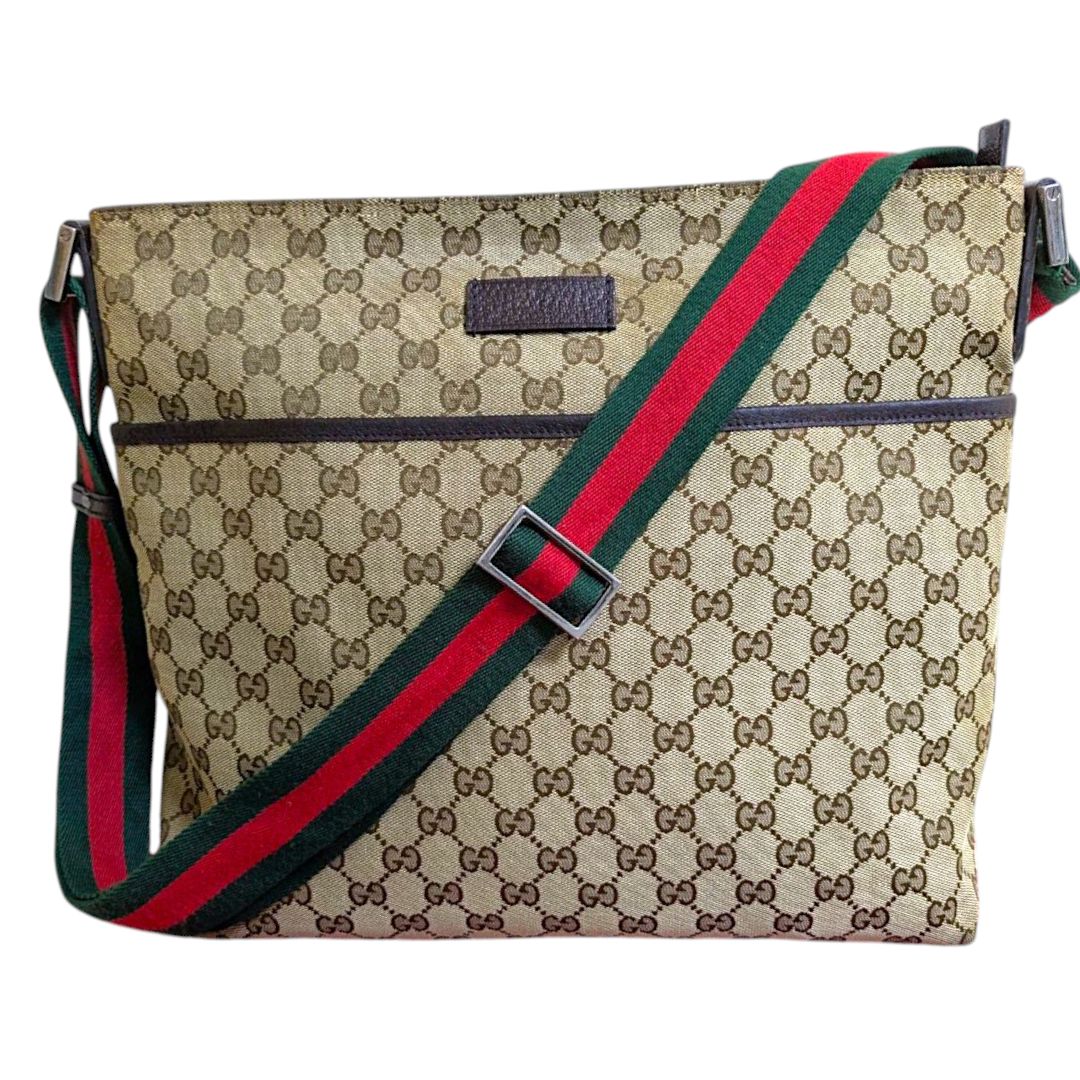 美品 正規品 GUCCI ショルダーバッグ GG シェリー ライン 斜め掛け  