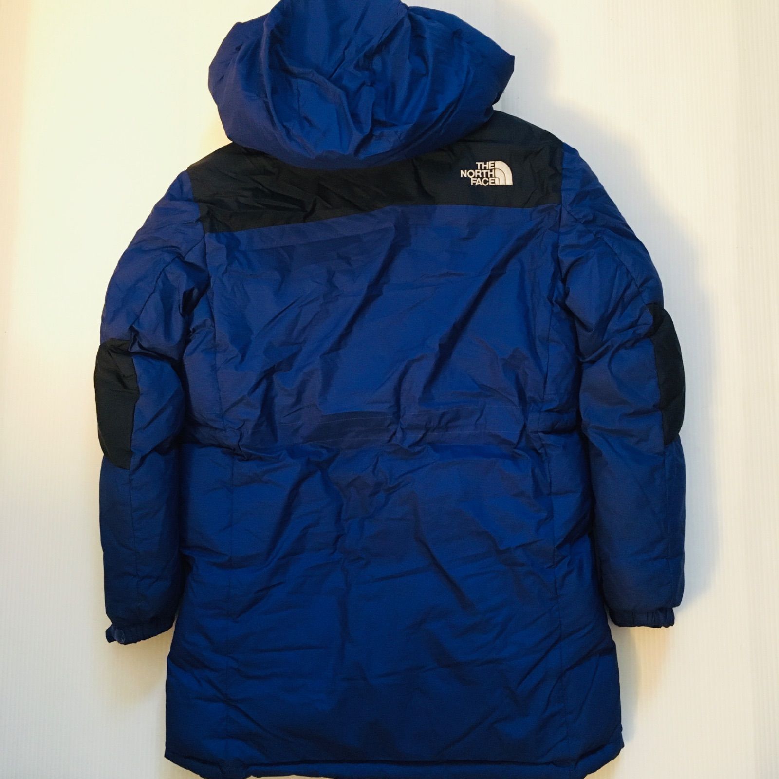 ノースフェイス THE NORTH FACE HYVENT ボーイズ130センチ ツートーン ナイロン ロングダウン ダウンジャケット ダウンパーカー  ブルー×ブラック - メルカリ