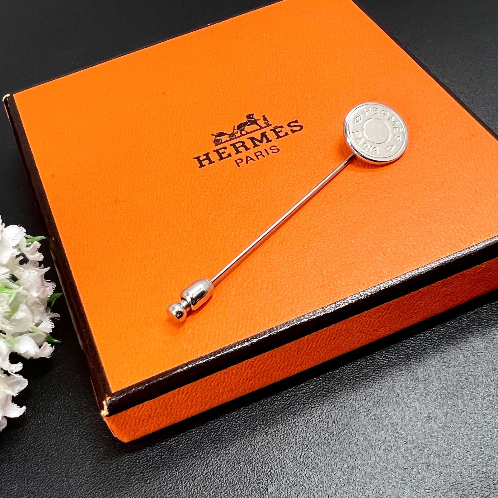 HERMES／エルメス セリエ シルバー ピンブローチ - メルカリ