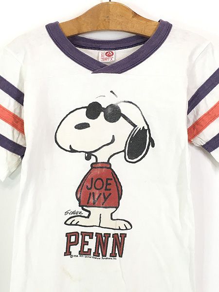 キッズ 古着 70s USA製 ARTEX Snoopy スヌーピー 「PENN