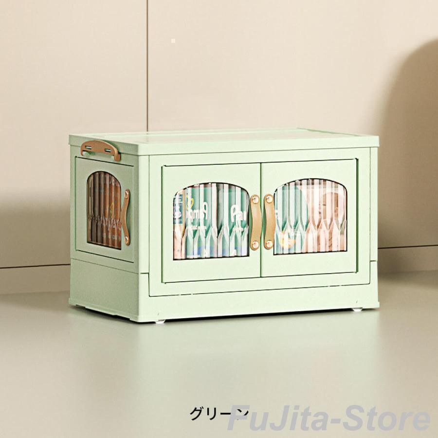 扉付折りたたみ収納ケース【メルカリ便】 ジョイントできる扉付折りたたみ収納ケース - メルカリ