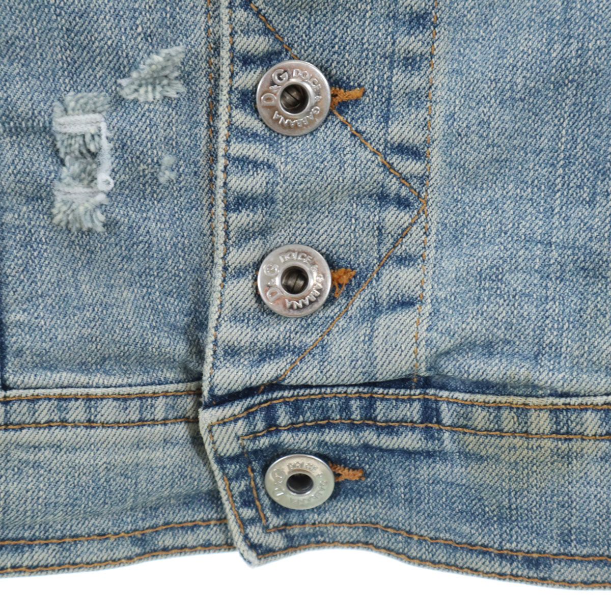 DOLCE&GABBANA ドルチェアンドガッバーナ イタリア製 ダメージ加工