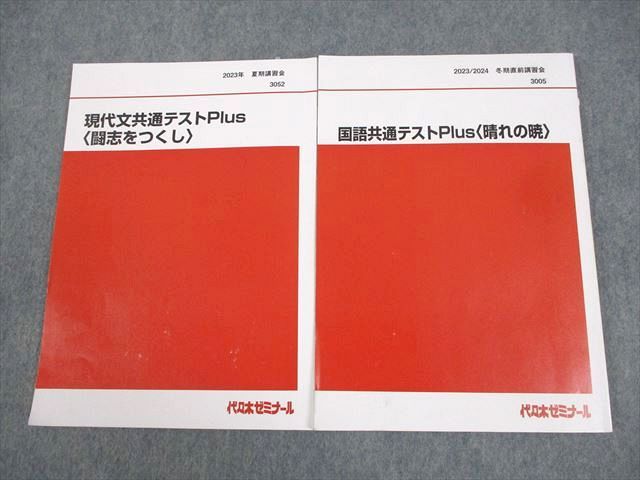 代ゼミ 現代文/国語共通テストPlus 闘志をつくし/晴れの暁 テキスト 2023 夏期/冬期直前 計2冊 漆原慎太郎 014m0D 代ゼミ 現代文/国語共通テストPlus 闘志をつくし/晴れの暁