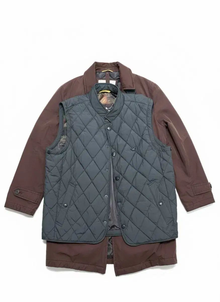 ヘンリーコットンズ パイロット ダウン コート 100 ブラウン