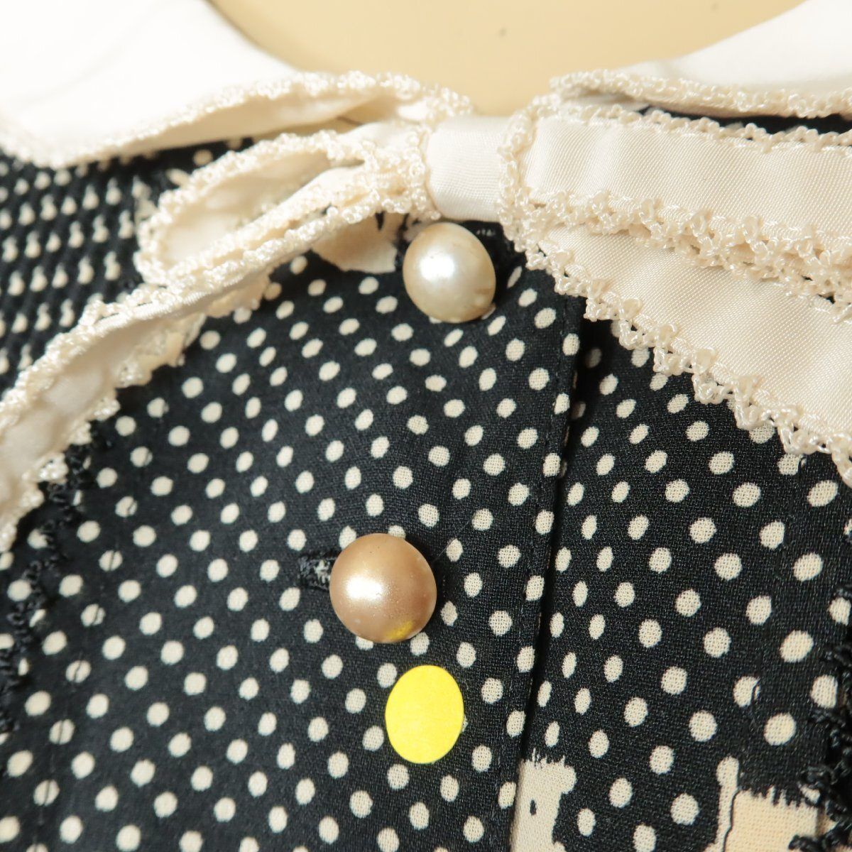 カネコイサオ 花柄 ブーケ柄 ピンタック ピコフリル たくし上げ ワンピース カネコイサオ 花柄 ブーケ柄 ピンタック ピコフリル たくし上げ