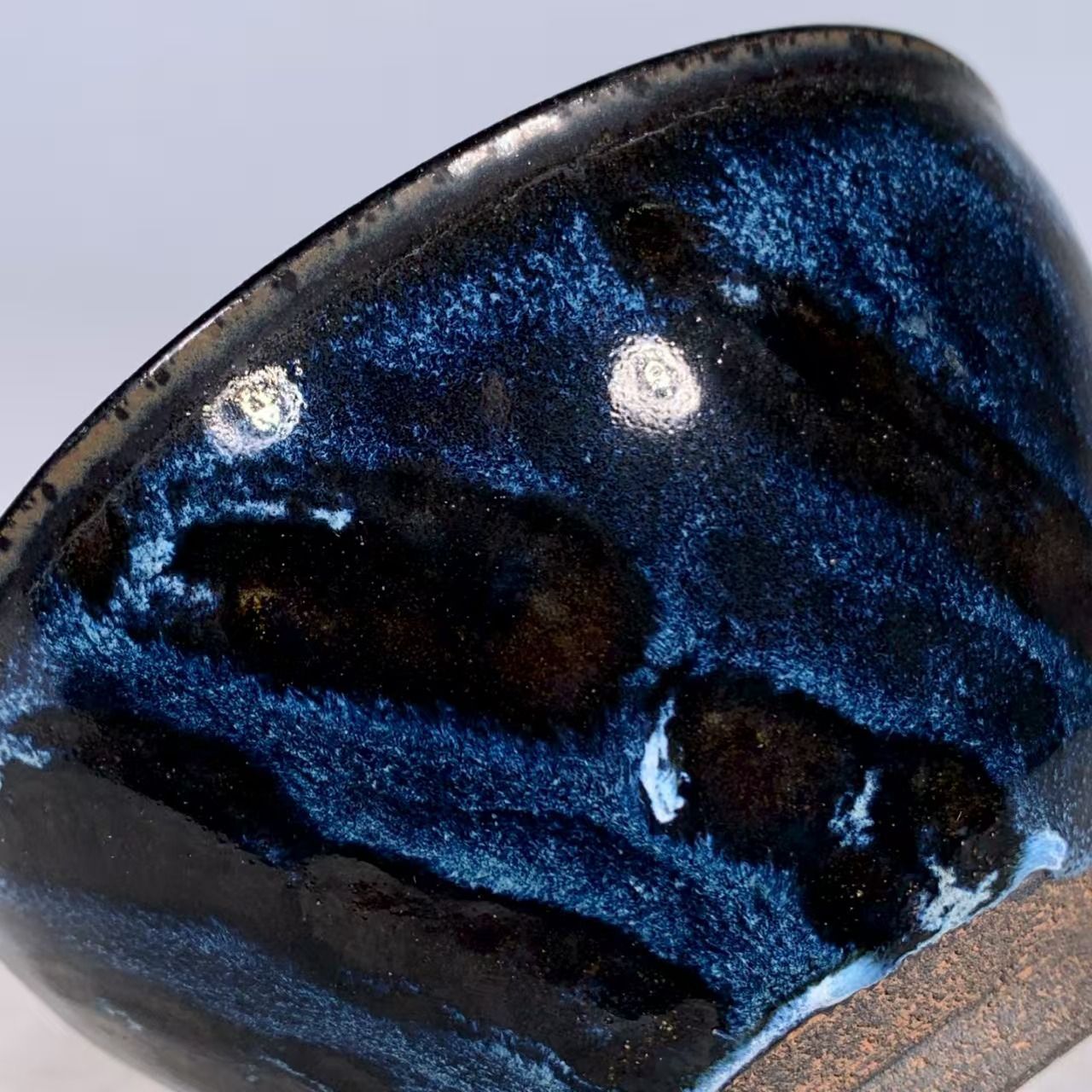 中国時代物.旧蔵.宋建窯盞. 窯変釉.天目茶碗.茶道具.古美術.古陶磁