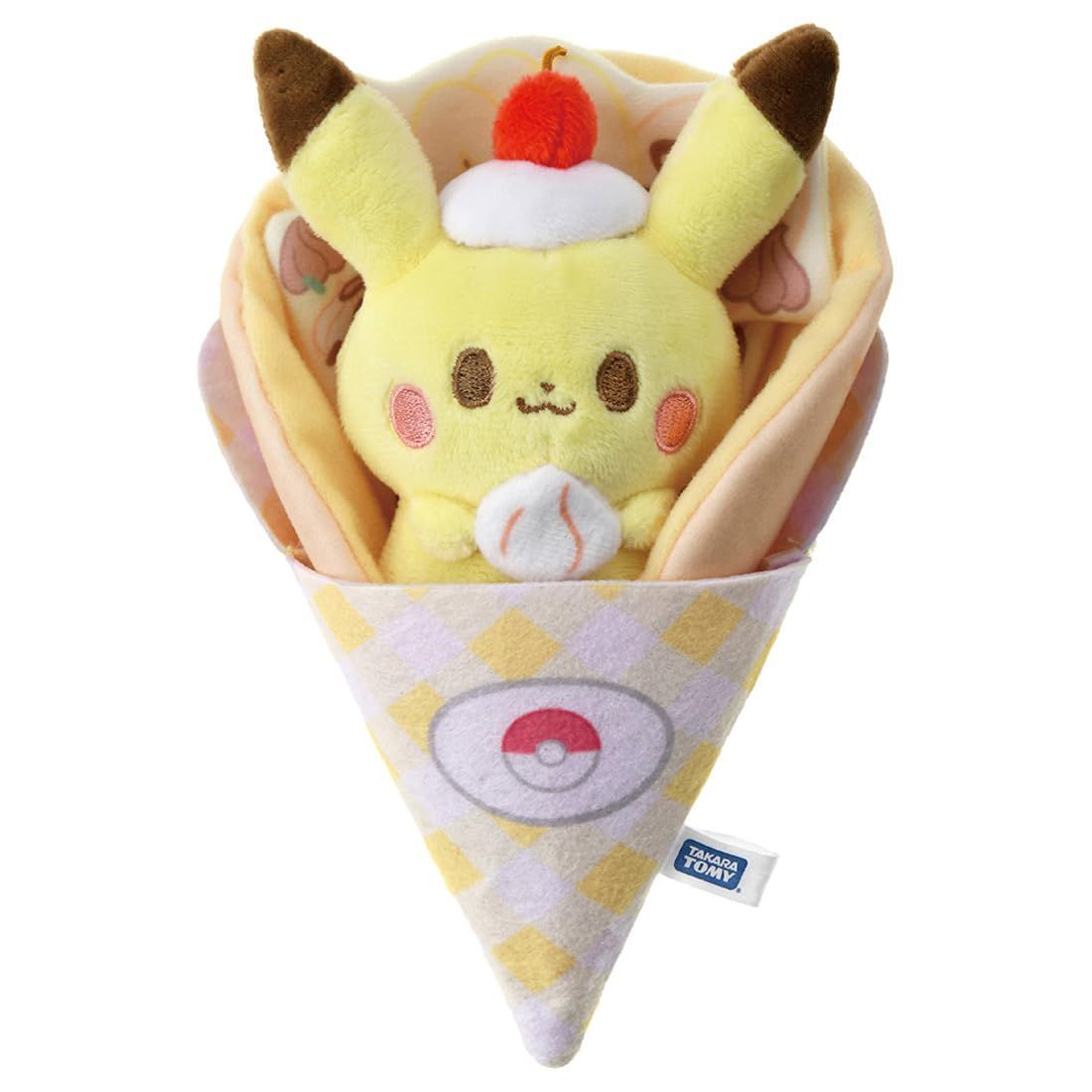 ポケモン ポケピース ポケットモンスター くるくるクレープぬいぐるみ ピカチュウ