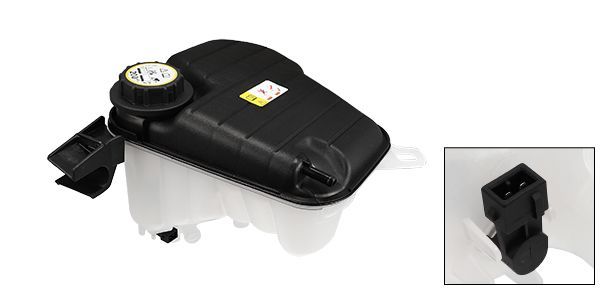 uxcell クーラントラジエーターリザーバータンク C2D36671 クーラントオーバーフロー拡張ボトル キャップとセンサー付き Jaguarに対応 XJ V6 3.0Lに対応 2014-2018に対応 1セット