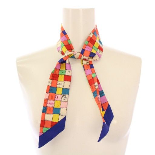 エルメス HERMES ツイリー ボルデュック スカーフ シルク マルチカラー |BB OH