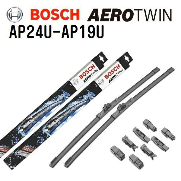 低価，得価 アルピナ D3[E90] BOSCH(ボッシュ) 輸入車用ワイパーブレード AEROTWIN エアロツイン2本組 600mm 475mm AP24U AP19U 3397006837 3397006832 ブレード