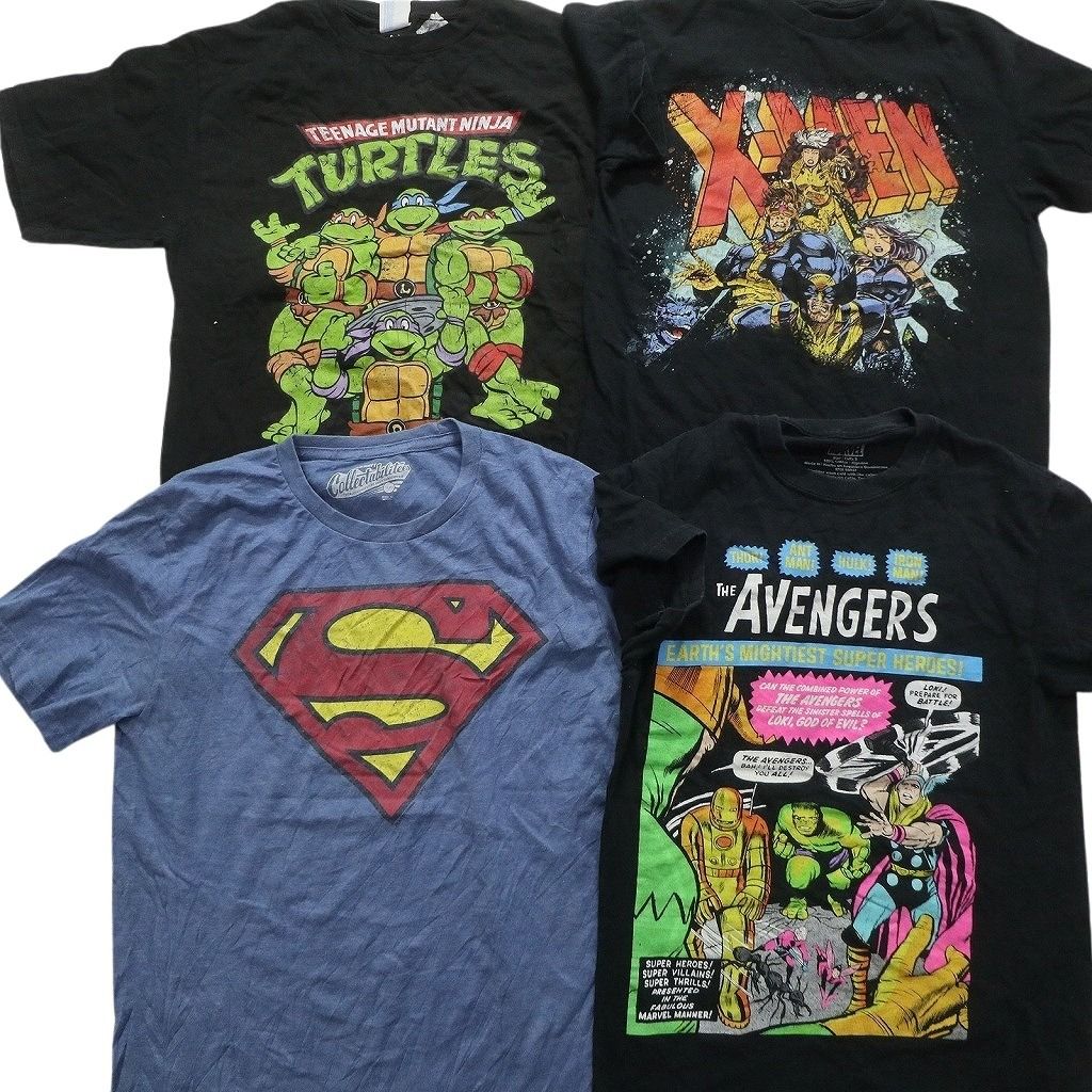 マーベル　DC まとめうり 古着卸 まとめ売り マーベル DCコミック 半袖Tシャツ 15枚セット