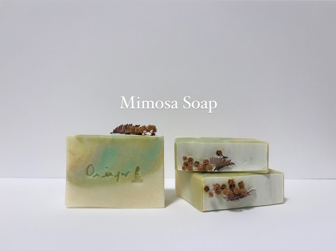 ミモザ石鹸 Mimosa Soap ハンドメイド石鹸 雑貨石鹸 手作り石鹸【石鹸1