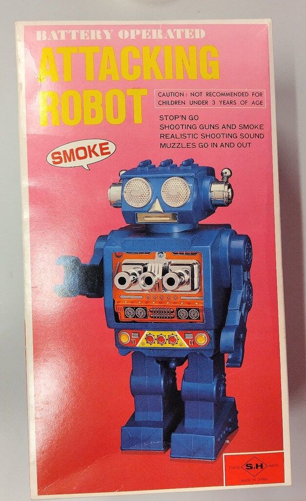 堀川玩具 電動/スモーク アタッキングロボット スモーク