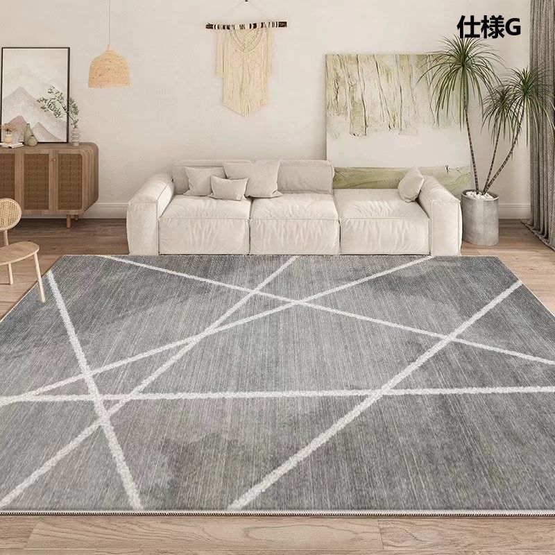 カーペット カーペット クッションマット 160*230cm タイルカーペット ダイニングマット フローリングマット 防音マット 絨毯 じゅうたん 地毯 滑り止め ラグマット オールシーズン快適に使用 ベージュ 洗える 厚手 低反発 ふわふわ肌触 ホ