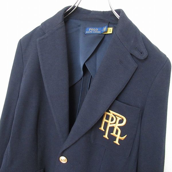 ポロラルフローレン　ロゴエンブレム ２B 金ボタン テーラードジャケット ポロラルフローレン ロゴエンブレム 2B 金ボタン テーラード