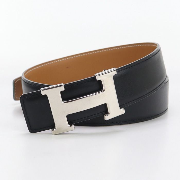HERMES エルメス Hベルト ベルト|ボックスカーフ □B刻印刻印 レディース