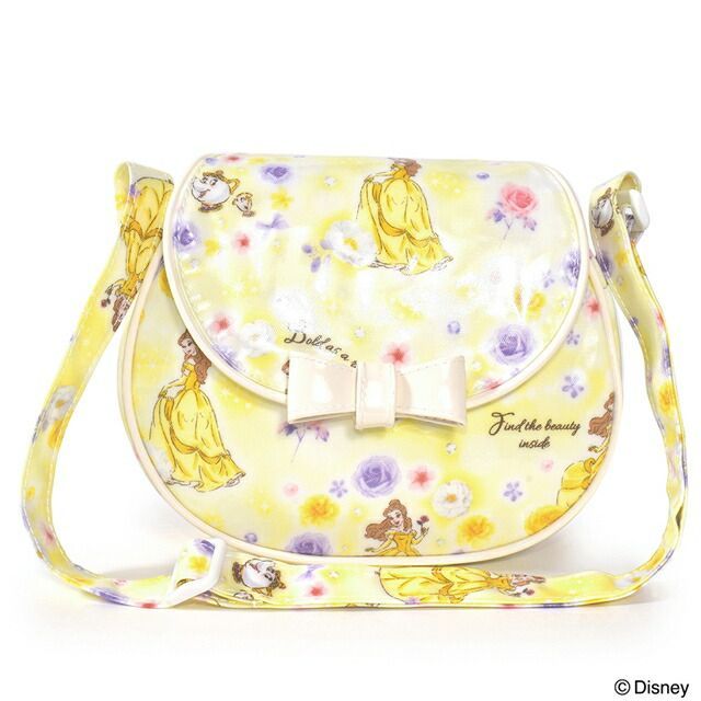 COLORFUL CANDY STYLE 新品  ディズニー ポシェット キッズ プリンセス 女の子 ショルダー Belle BEAUTY AND THE BEAST ベル 美女と野獣