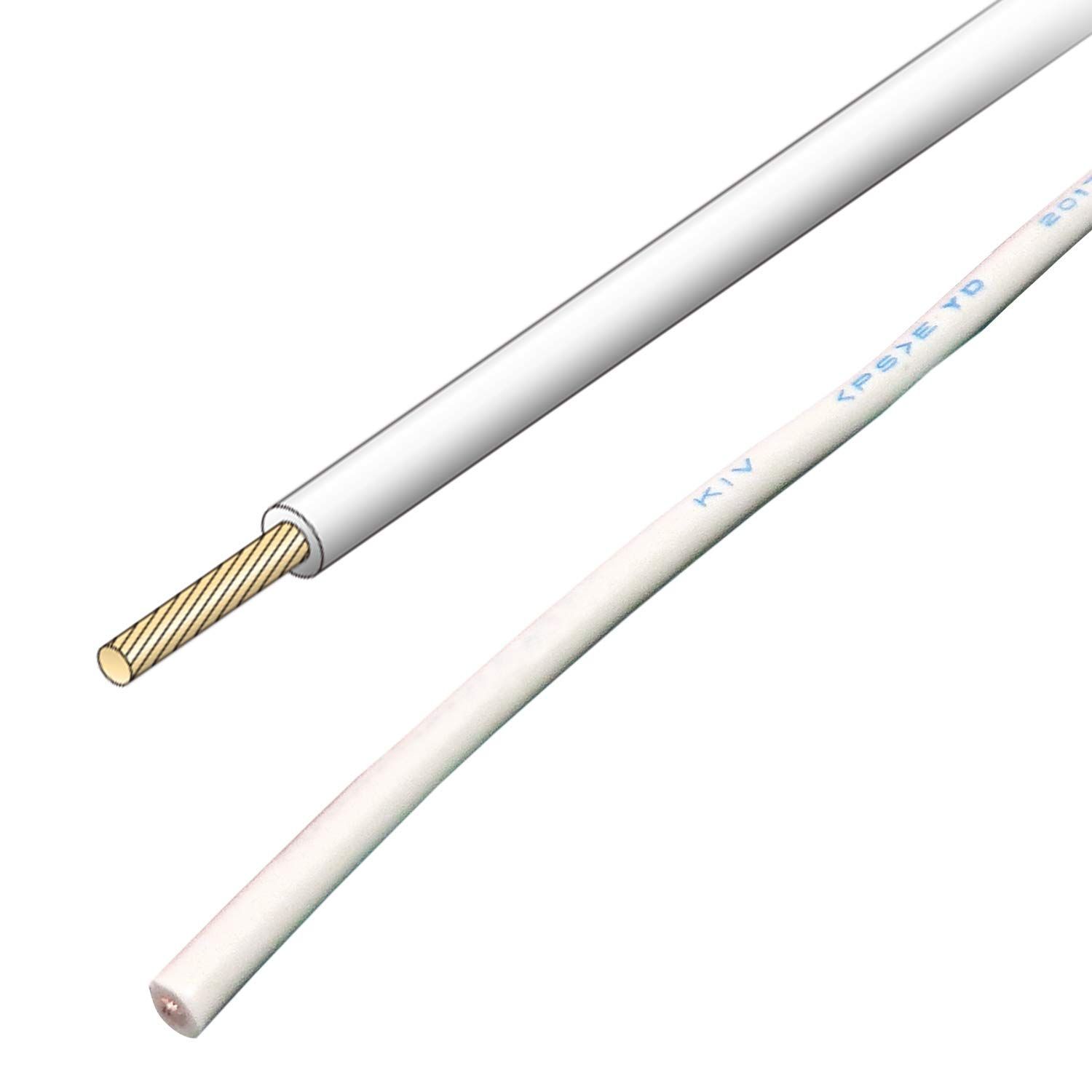 Size 公称断面積1.25?_Color 白 JAPPY 600V電気機器用ビニル絶縁電線 KIV 1.25SQ-JP 白