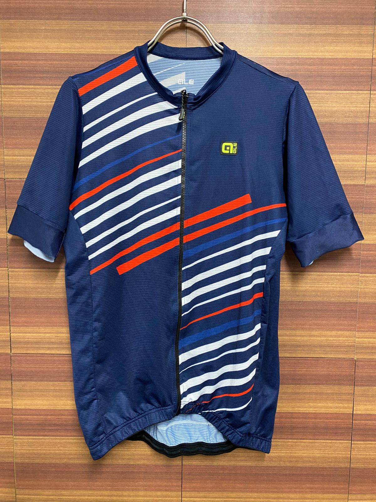 HB779 アレ ALE 半袖 サイクルジャージ 紺 L ※ほつれ メルカリ