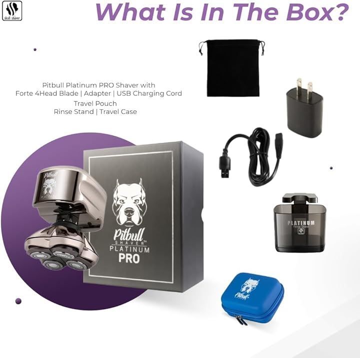 Skull Shaver (スカルシェーバー) ピットブル メンズシェーバー (白金