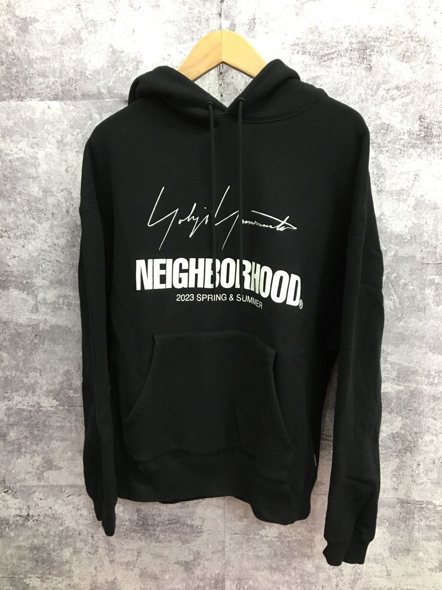 YOHJI YAMAMOTO pour homme NEIGHBORHOOD 23SS YN HOODED LS CO ヨウジヤマモト ネイバーフッド  ロゴ パーカー【3623-004】