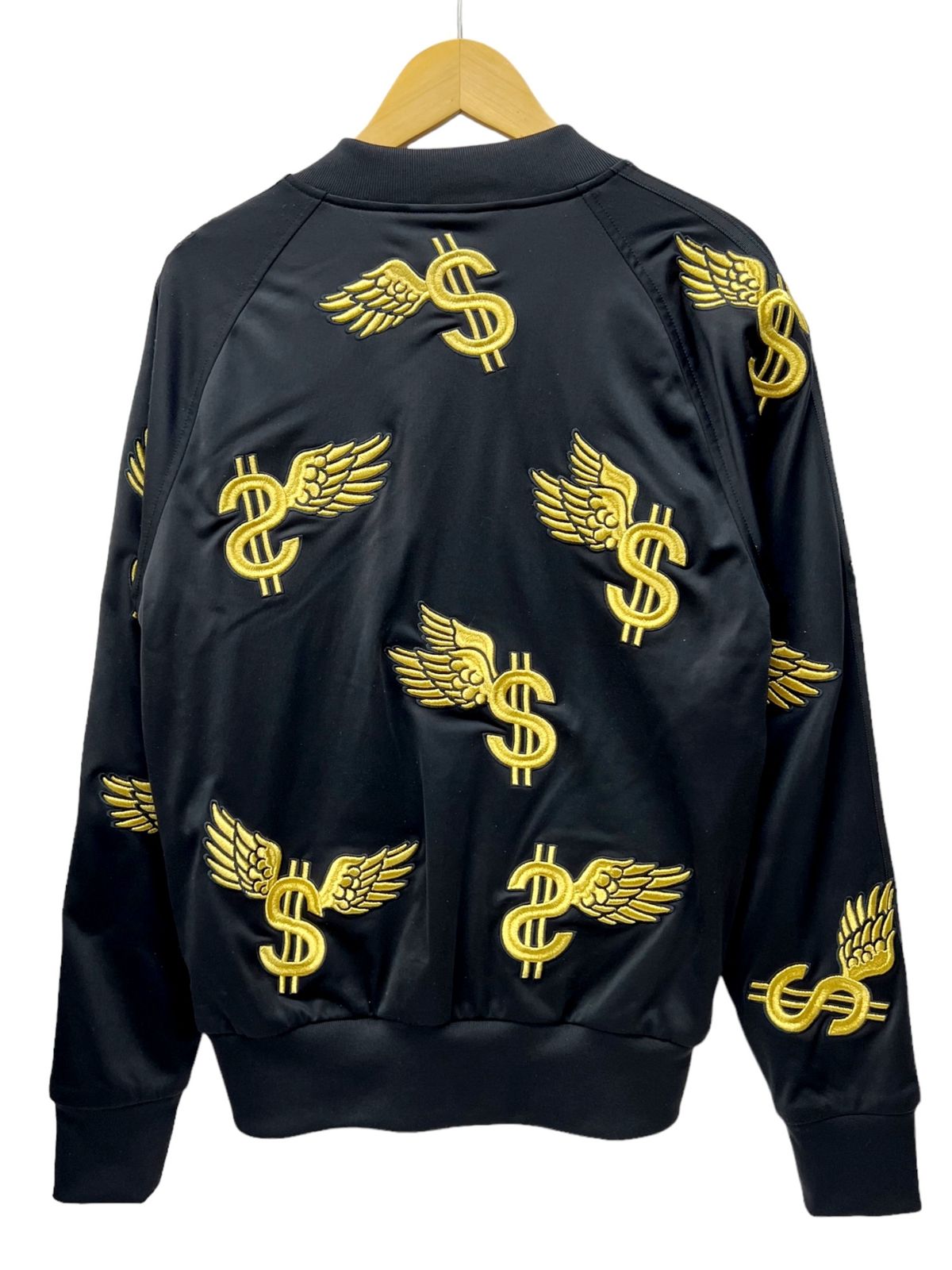 adidas (アディダス)Originals オリジナルス ×JEREMY SCOTT ジェレミースコット WING DOLLAR コラボ トラック ジャケット ジャージ F80994 Ｍ ブラック×ゴールド メンズ/028 - メルカリ