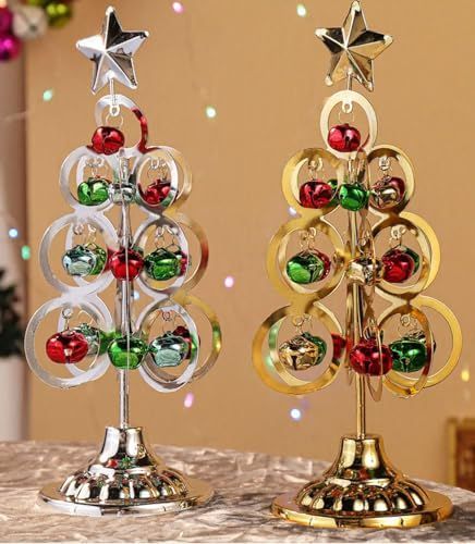 ゴールド クリスマスツリー 卓上 クリスマスプレゼント 卓上 鉄 おもちゃ クリスマス 飾り オーナメント 置物 飾り付け デコレーション 装飾 ゴールド