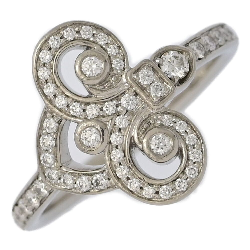 TIFFANY ＆ Co.ティファニー フルールドリス･ダイヤモンドリング･指輪|Pt950-5.6g|10号| 50|プラチナ| 翌日配送可 ♀ N レディース 592153